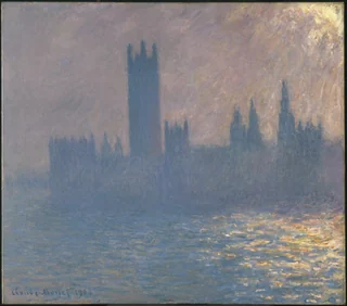 Claude Monet — Houses of Parliament, Sunlight Effect (Le Parlement, effet de soleil)