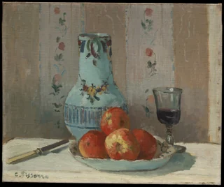 Camille Pissarro — Still Life with Apples and Pitcher