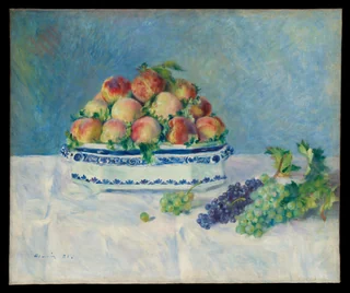 Auguste Renoir — Still Life with Peaches and Grapes