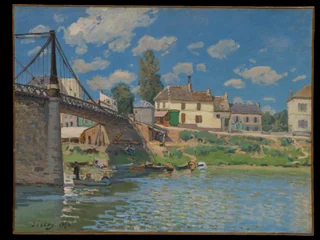 Alfred Sisley — The Bridge at Villeneuve-la-Garenne