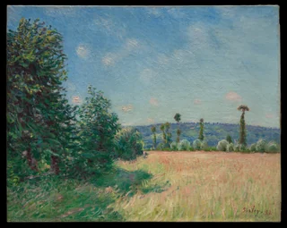 Alfred Sisley — Sahurs Meadows in Morning Sun
