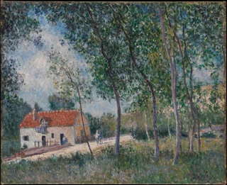 Alfred Sisley — The Road from Moret to Saint-Mammès