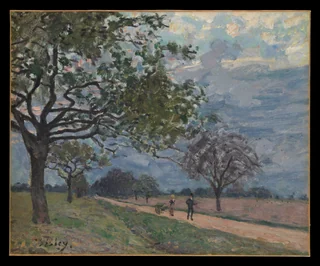 Alfred Sisley — The Road from Versailles to Louveciennes